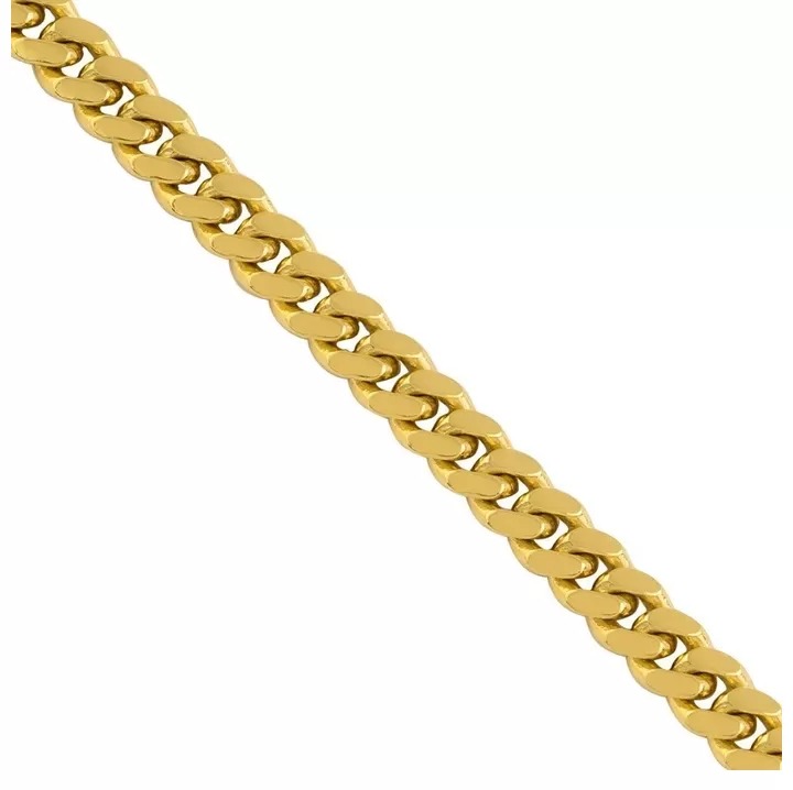 18k Solid Gold Cuban Chain (2.5 mm)