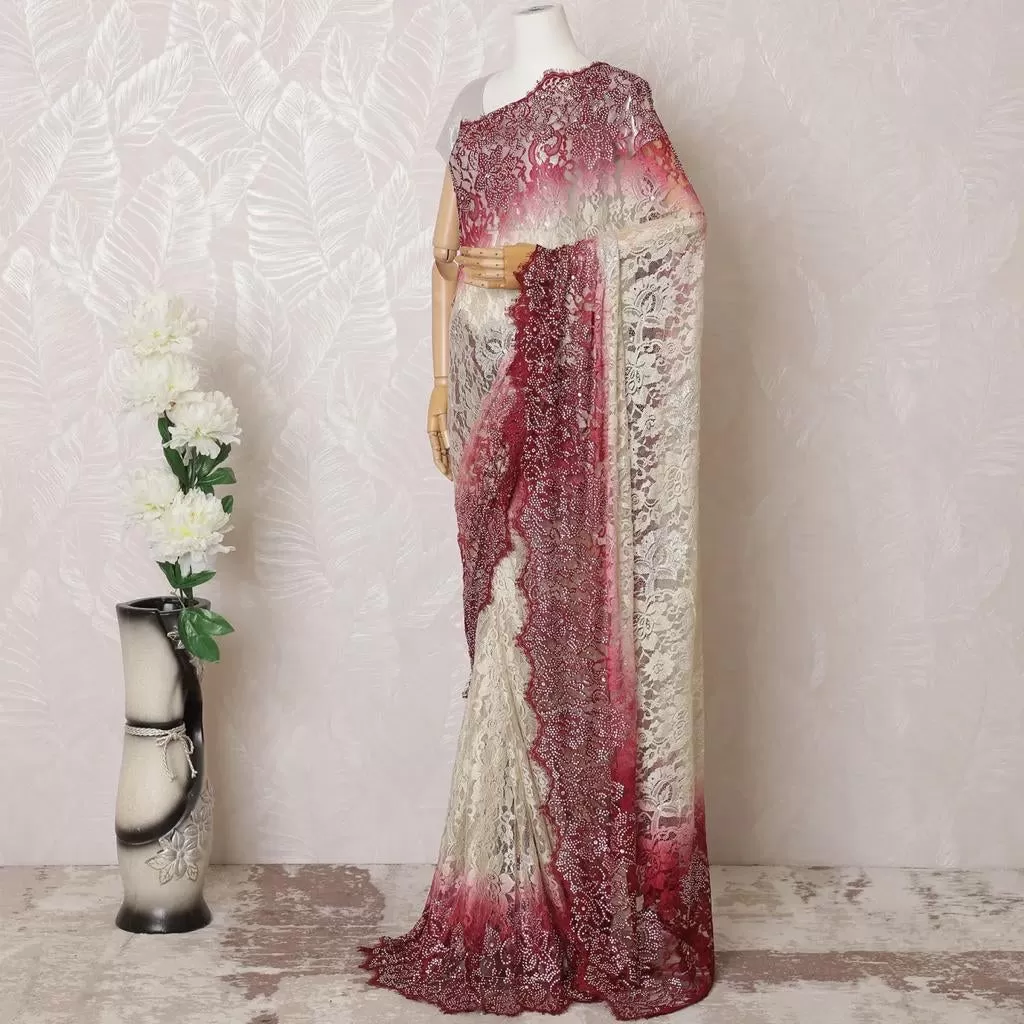 91A199A  Designer Lace Saree