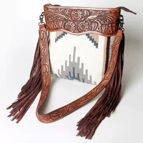 American Darling Cream & Gray Aztec Blanket Purse