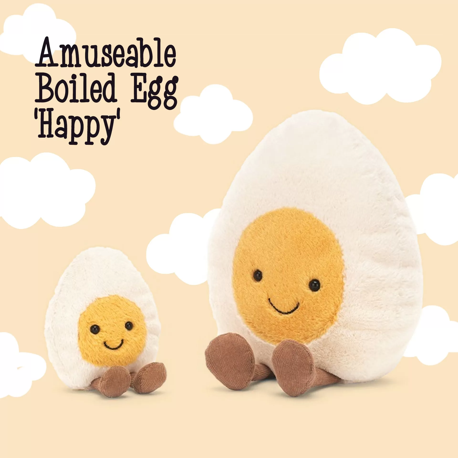 Amuseable Boiled Egg 'Happy'