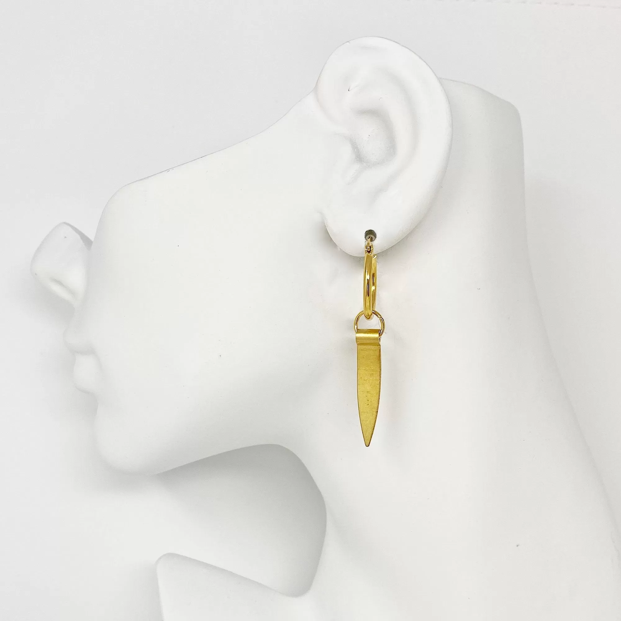 ANTHEA gold spike hoop earrings