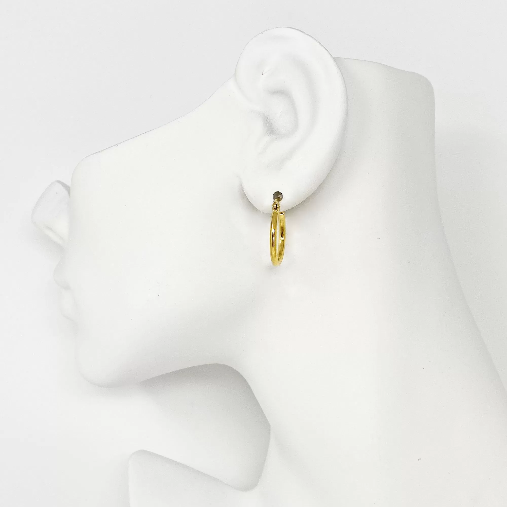 ANTHEA gold spike hoop earrings