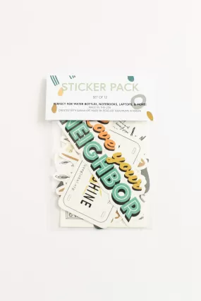 Assorted Sticker Pack | Set of 12