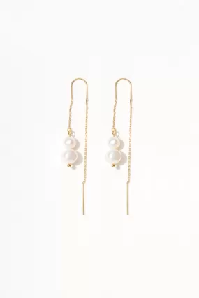 Bella Pearl Threader Earrings