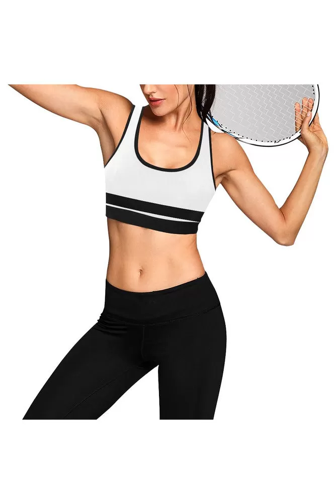 Black Border Sports Bra