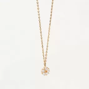 Blossom Flower Necklace in 18K Gold Over Sterling Silver