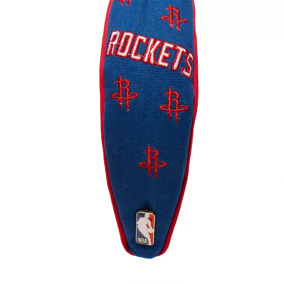 BLUE HOUSTON ROCKETS EMBROIDERED KNOTTED HEADBAND