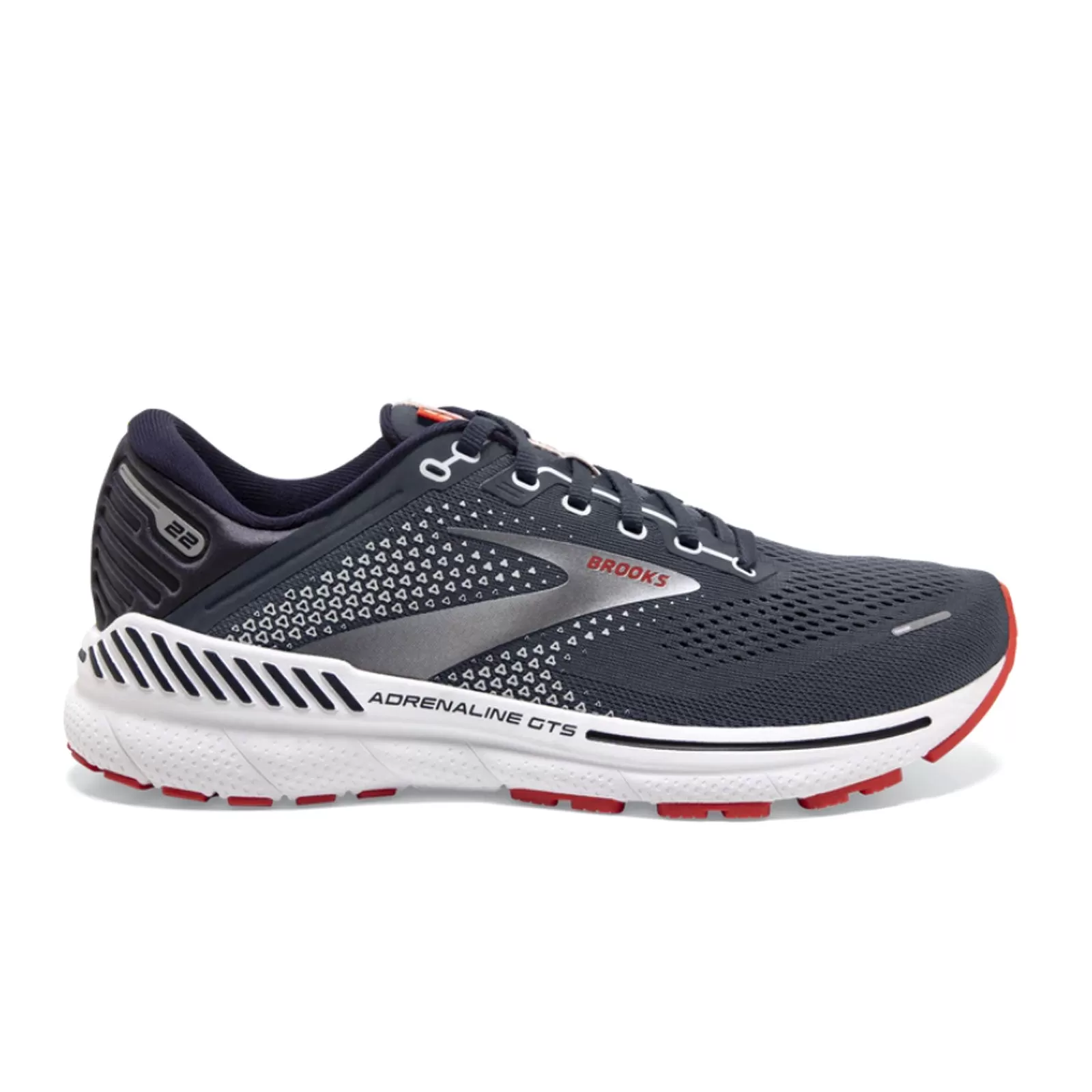 Brooks Adrenaline GTS 22 (Men) - Peacoat/India Ink/Grenadine