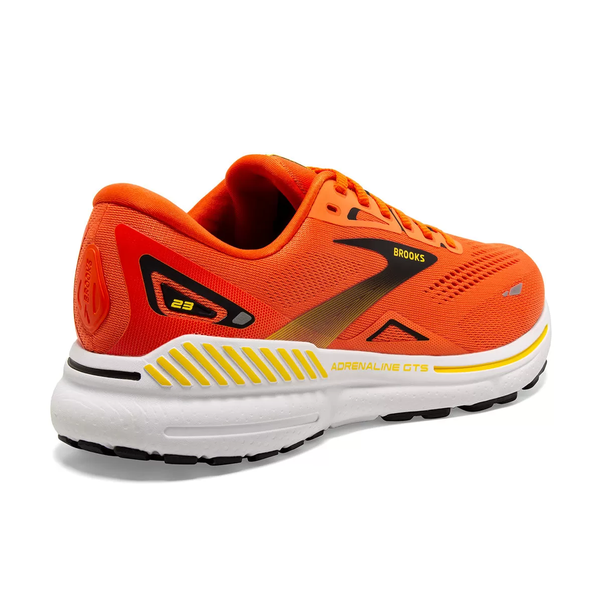 Brooks Adrenaline GTS 23 Mens | Red Orange/black/yellow