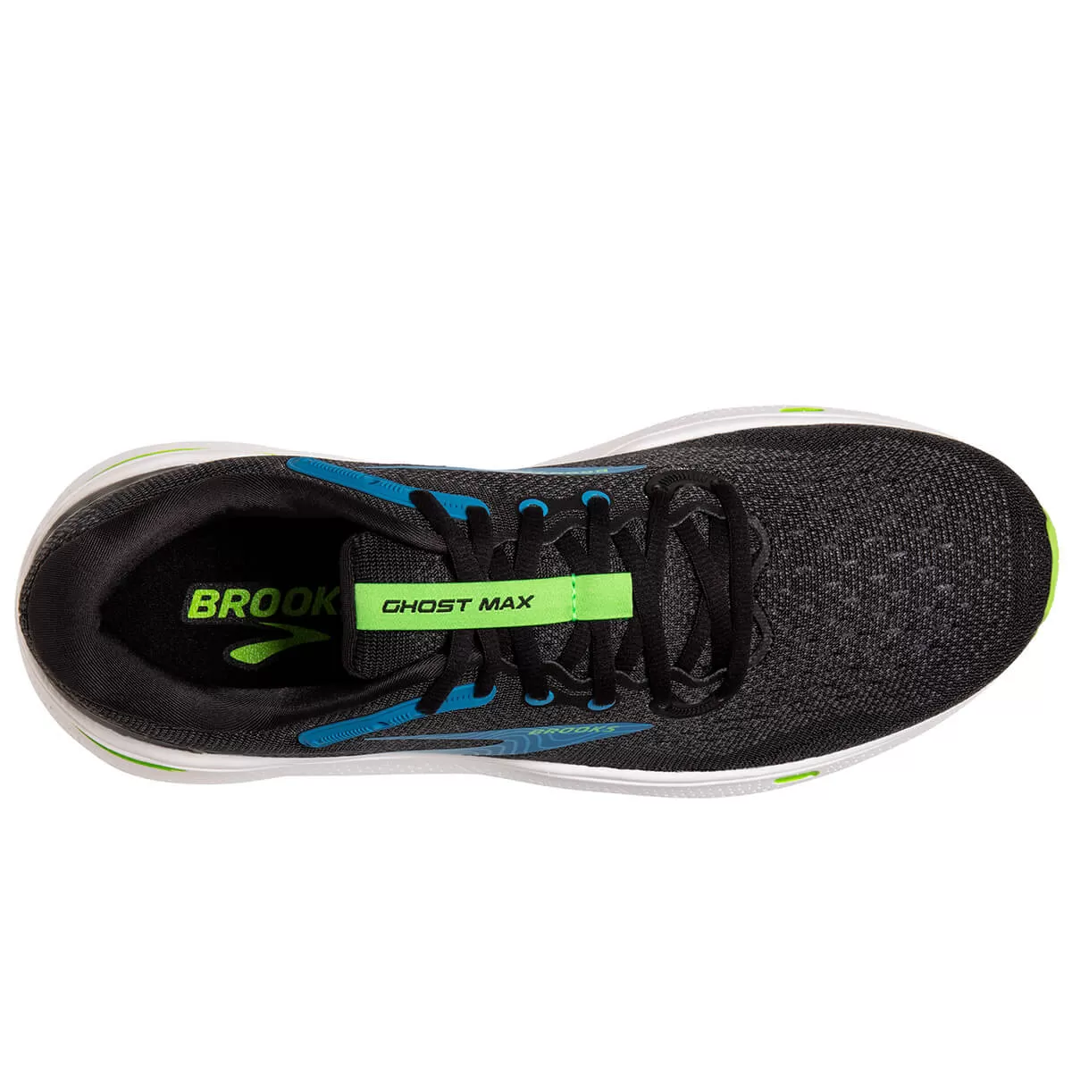 Brooks Ghost Max Mens | Black/atomic Blue/jasmine