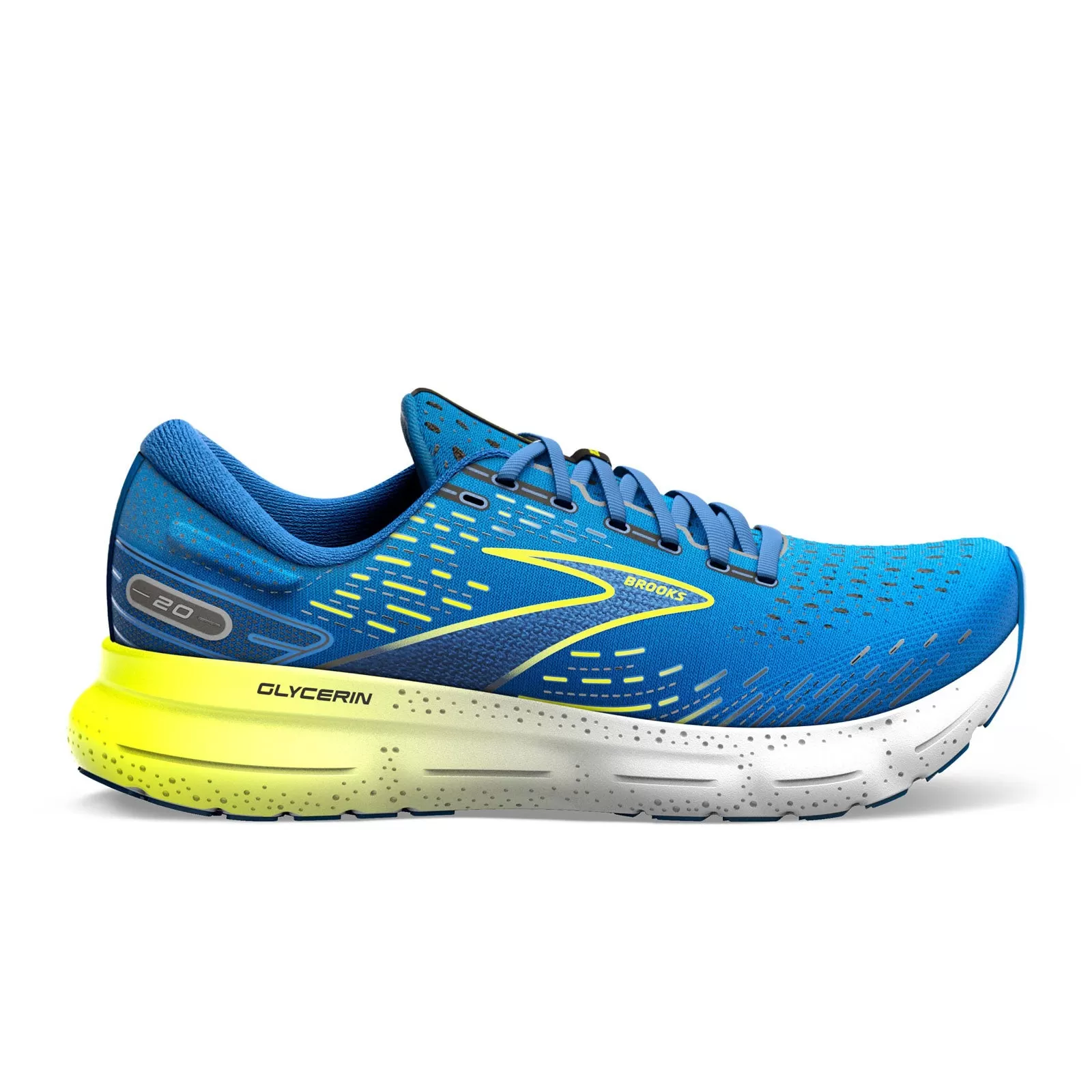 Brooks Glycerin 20 (Men) - Blue/Nightlife/White