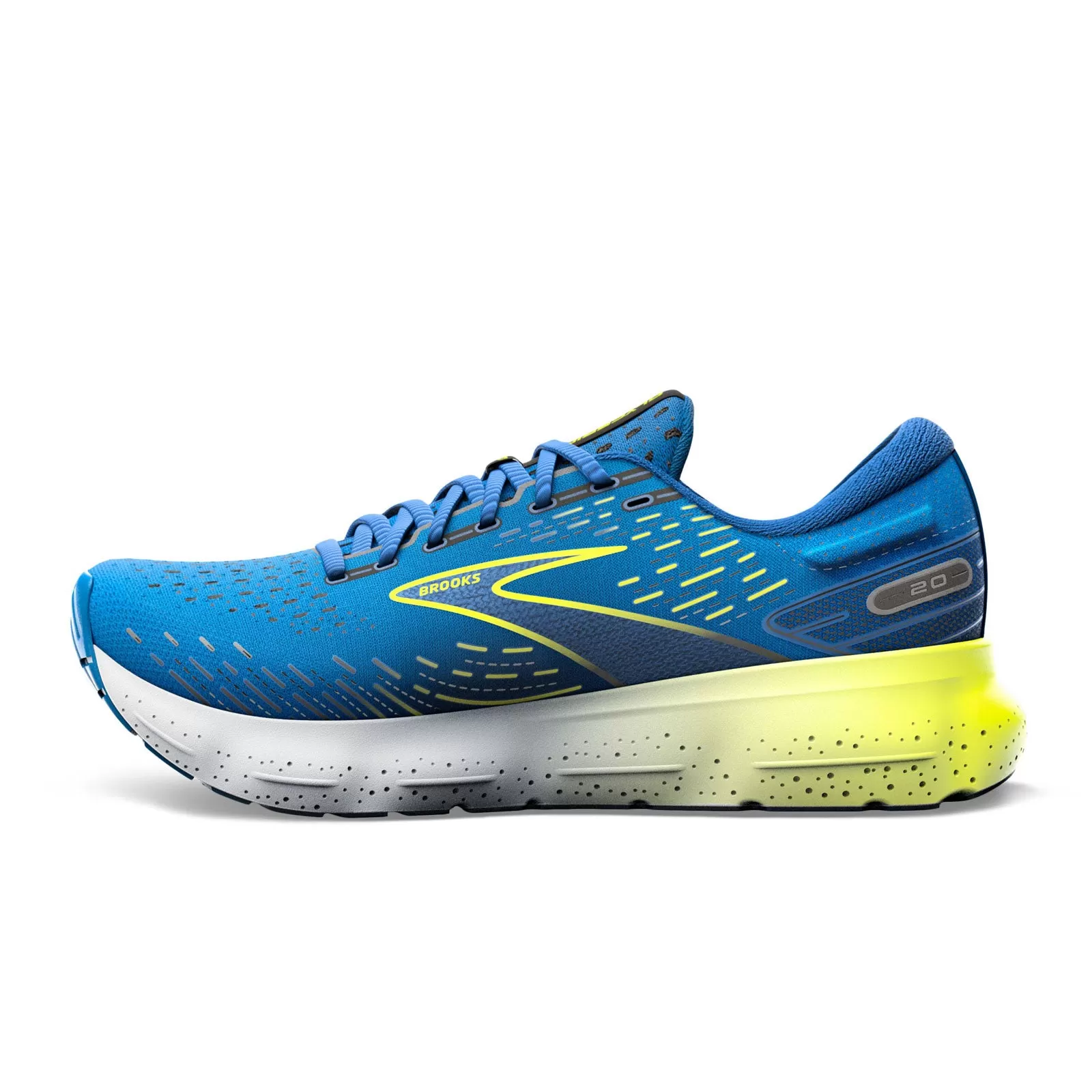 Brooks Glycerin 20 (Men) - Blue/Nightlife/White