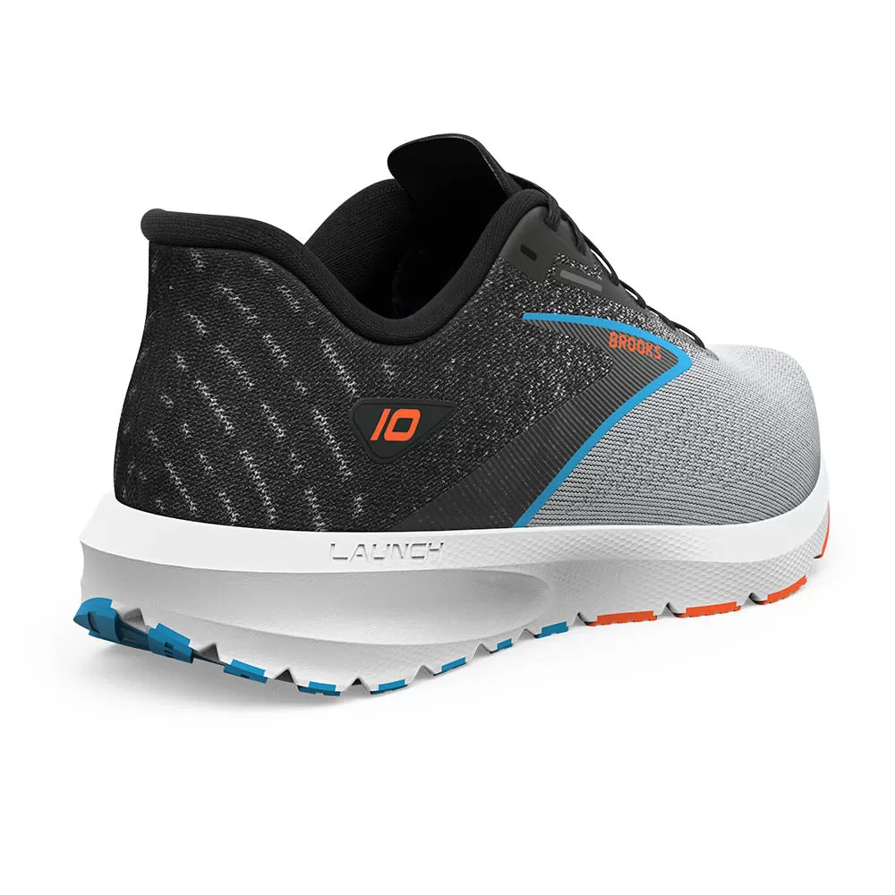 Brooks Launch 10 (Mens) - Black/Grey/Orange Clown Fish