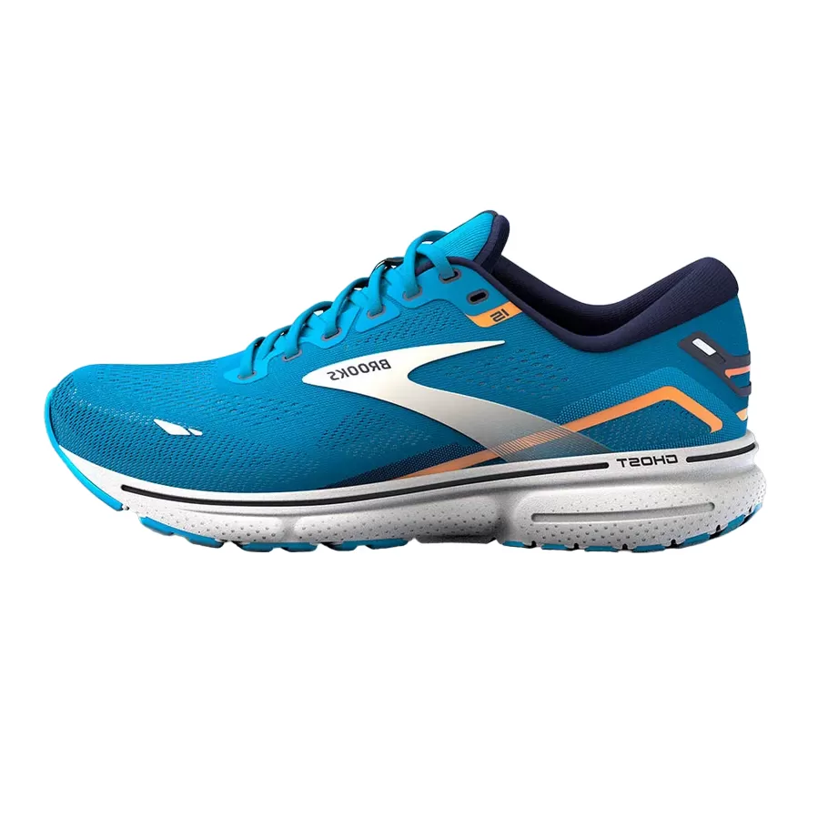 Brooks men's running shoe Ghost 15 1103931D480 light blue-orange