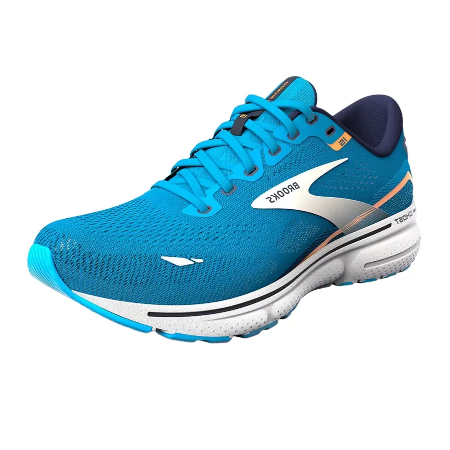 Brooks men's running shoe Ghost 15 1103931D480 light blue-orange