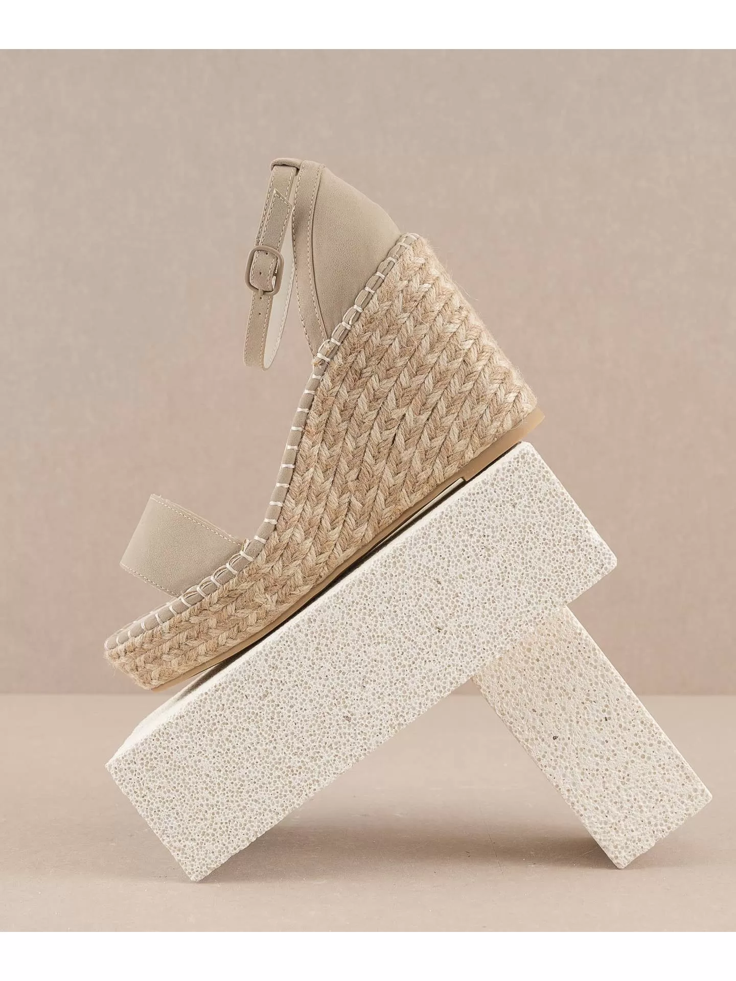 Cam Wedge Heel - Taupe