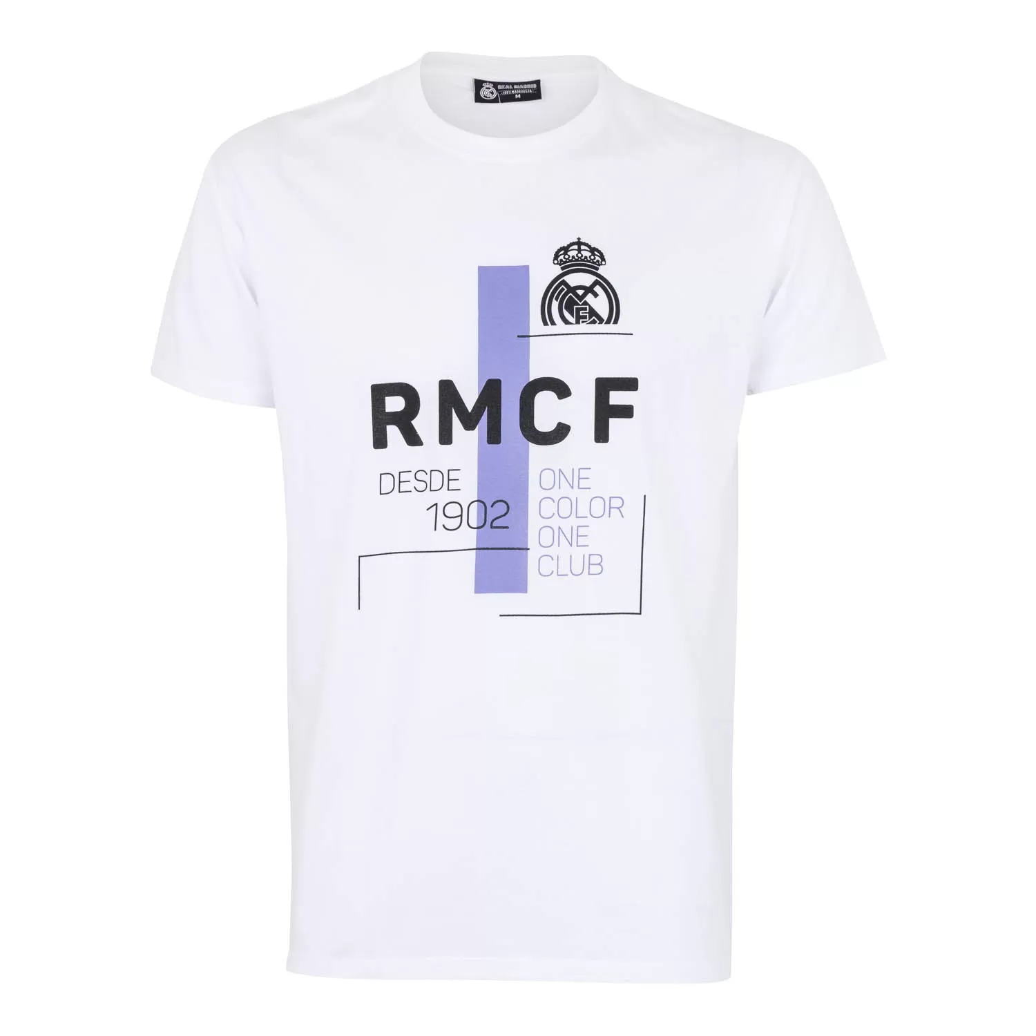 Camiseta Hombre RMCF Blanca/Morada