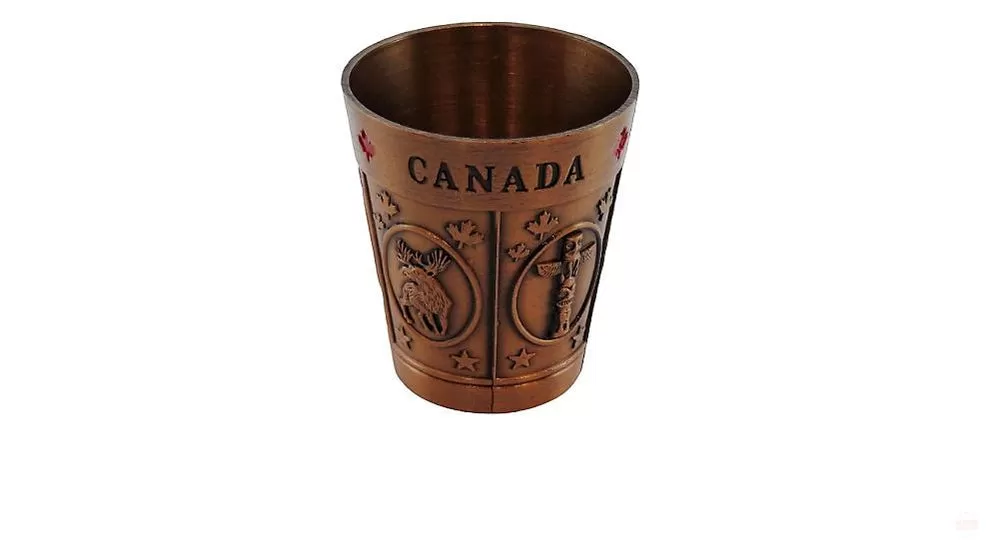 Canada metal Maple Shot glass