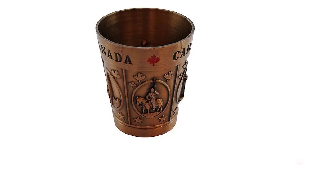 Canada metal Maple Shot glass