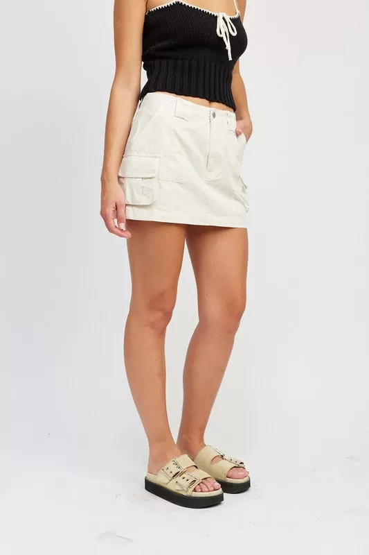 CARGO MINI SKIRT