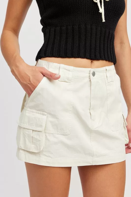 CARGO MINI SKIRT