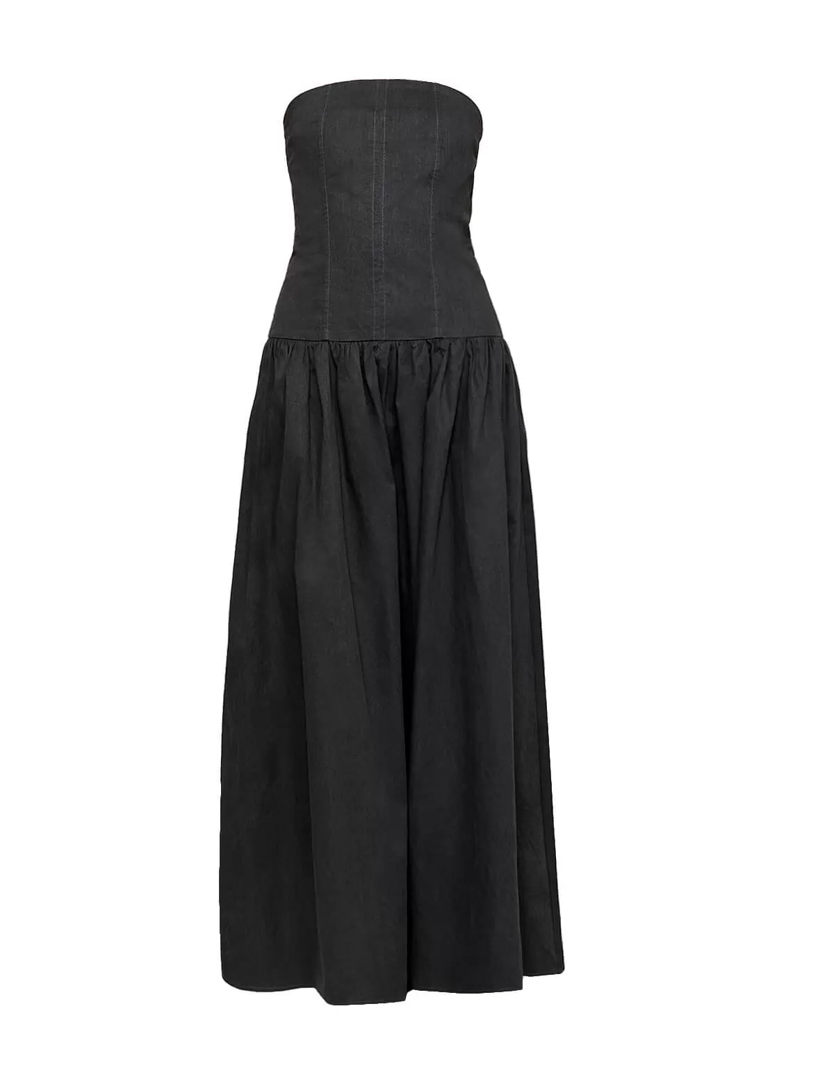 Charcoal Strapless Dress