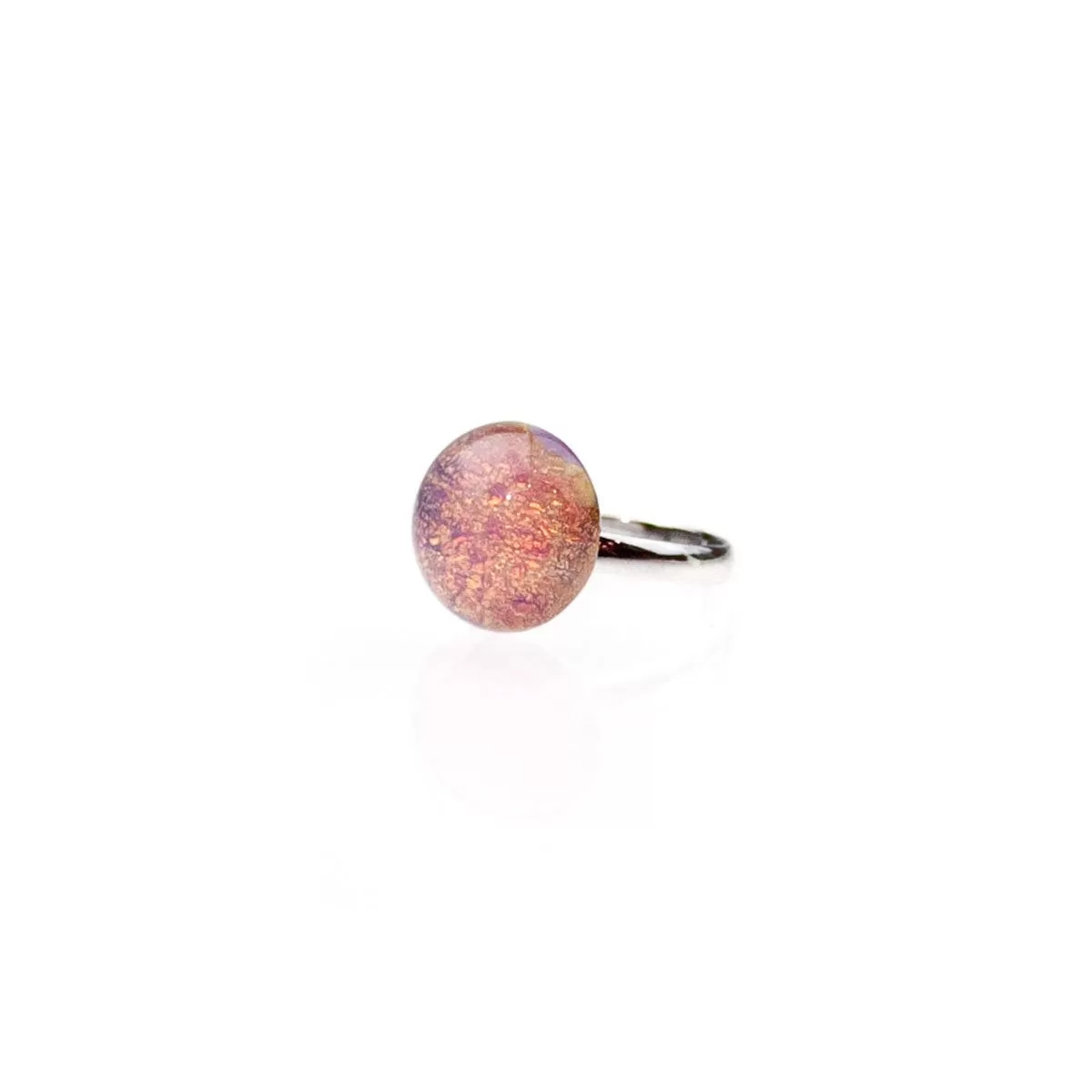 CHARLES silver opal pink ring