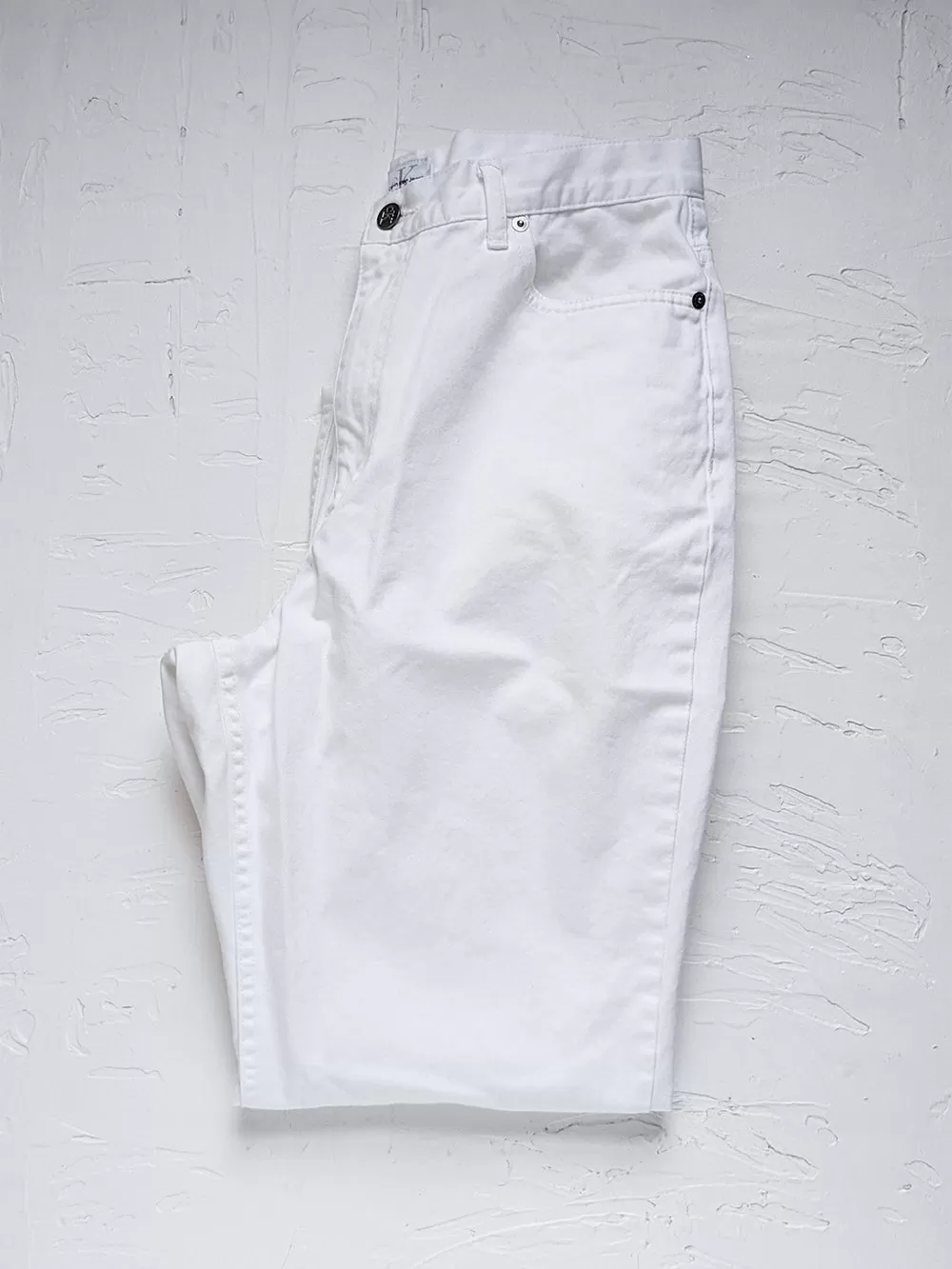 CK White High Rise Jeans