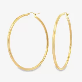 Classic 2.5mm Round Gold Hoop Earrings