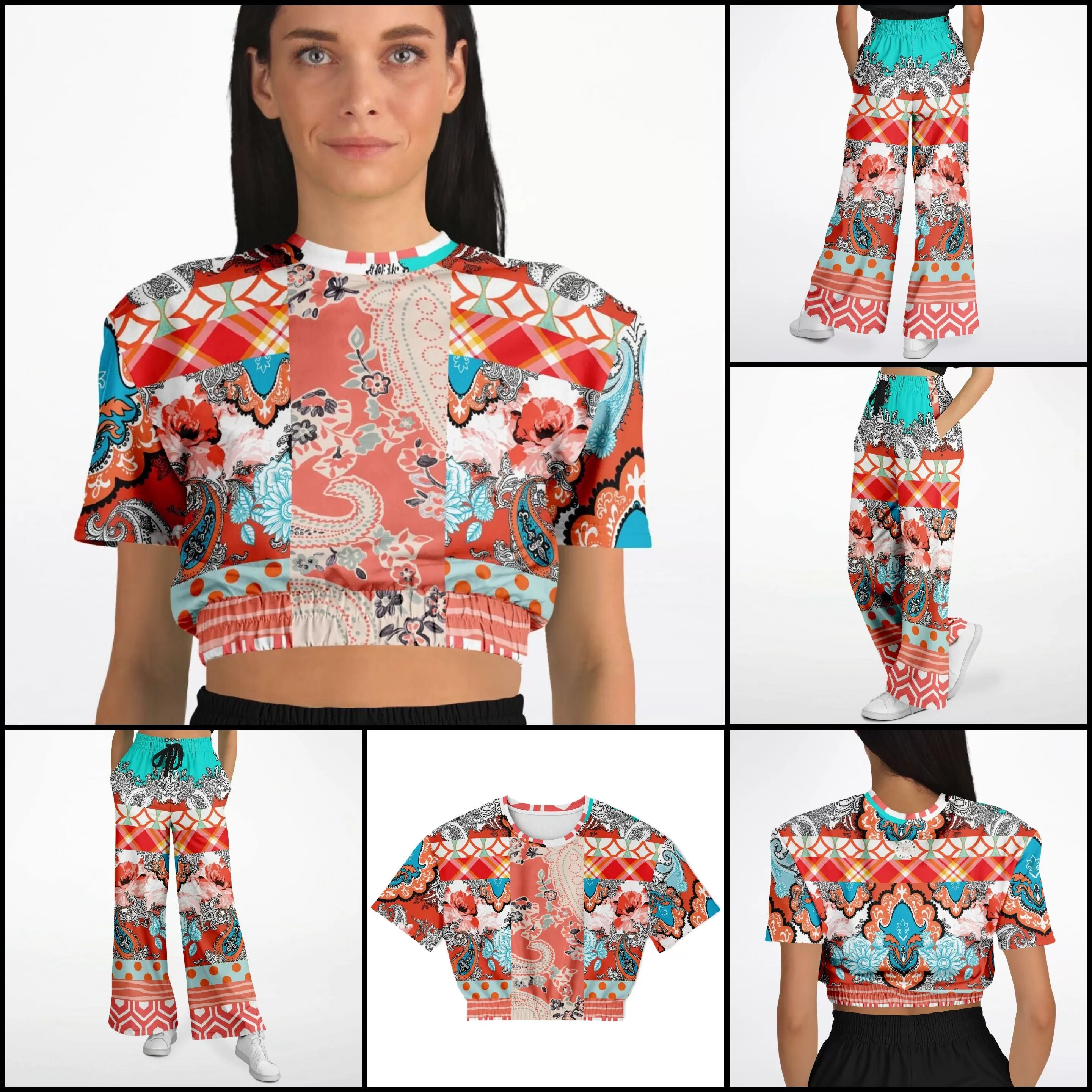 Coral Springs Short Sleeve Cropped Eco-Poly Sweater