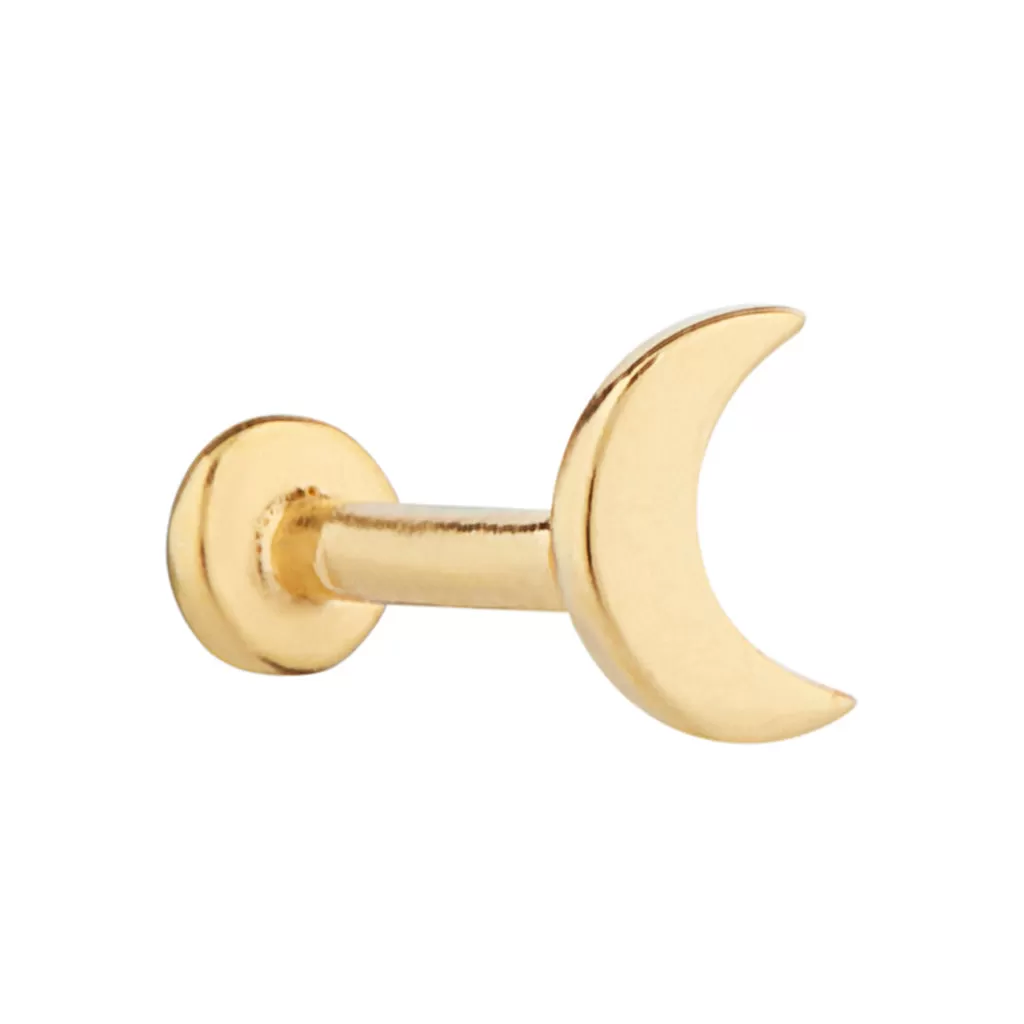 Crescent Moon Single Earring