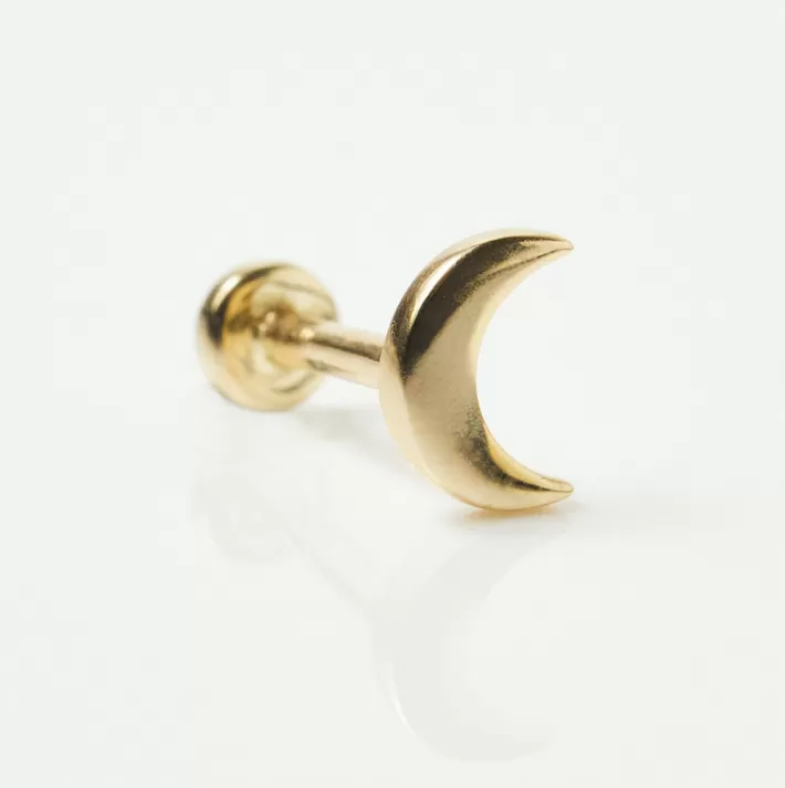 Crescent Moon Single Earring