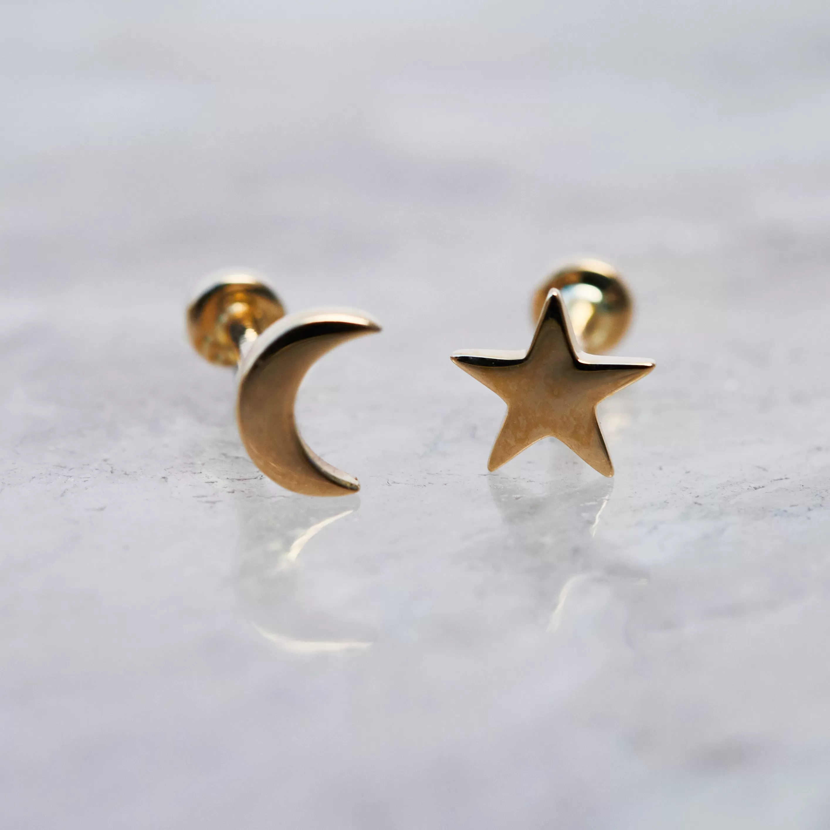 Crescent Moon Single Earring