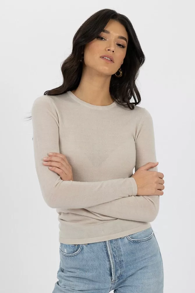 Dakota Stone LS Merino Wool Blend Top