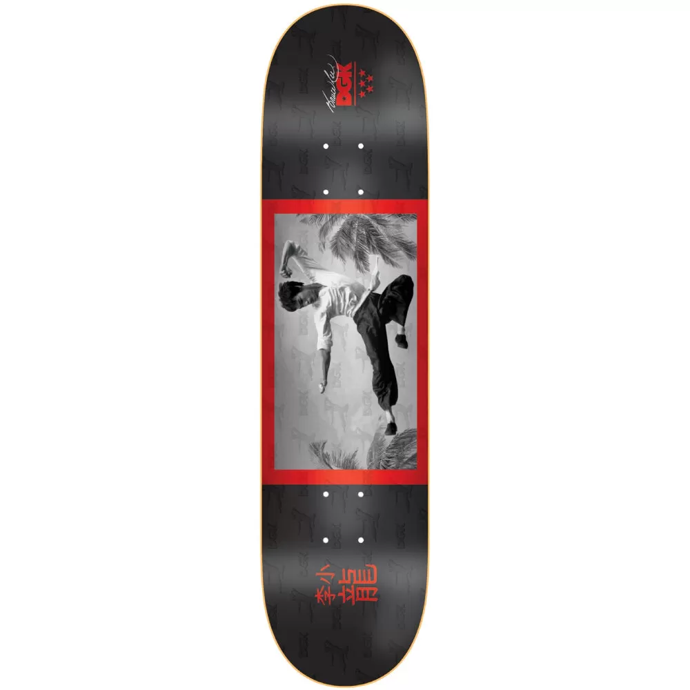 DGK Bruce Lee Flying Man Deck Burgendy 8.25