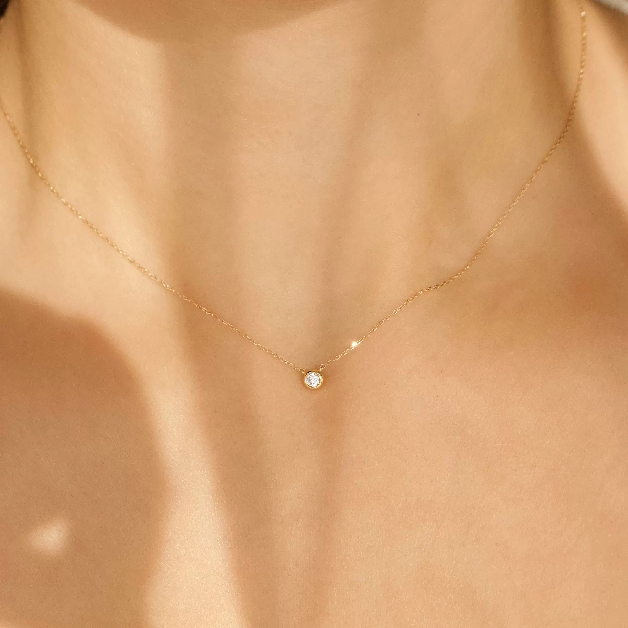 Diamond Solitaire Necklace