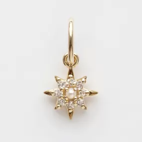 Diamond Vintage Star Charm