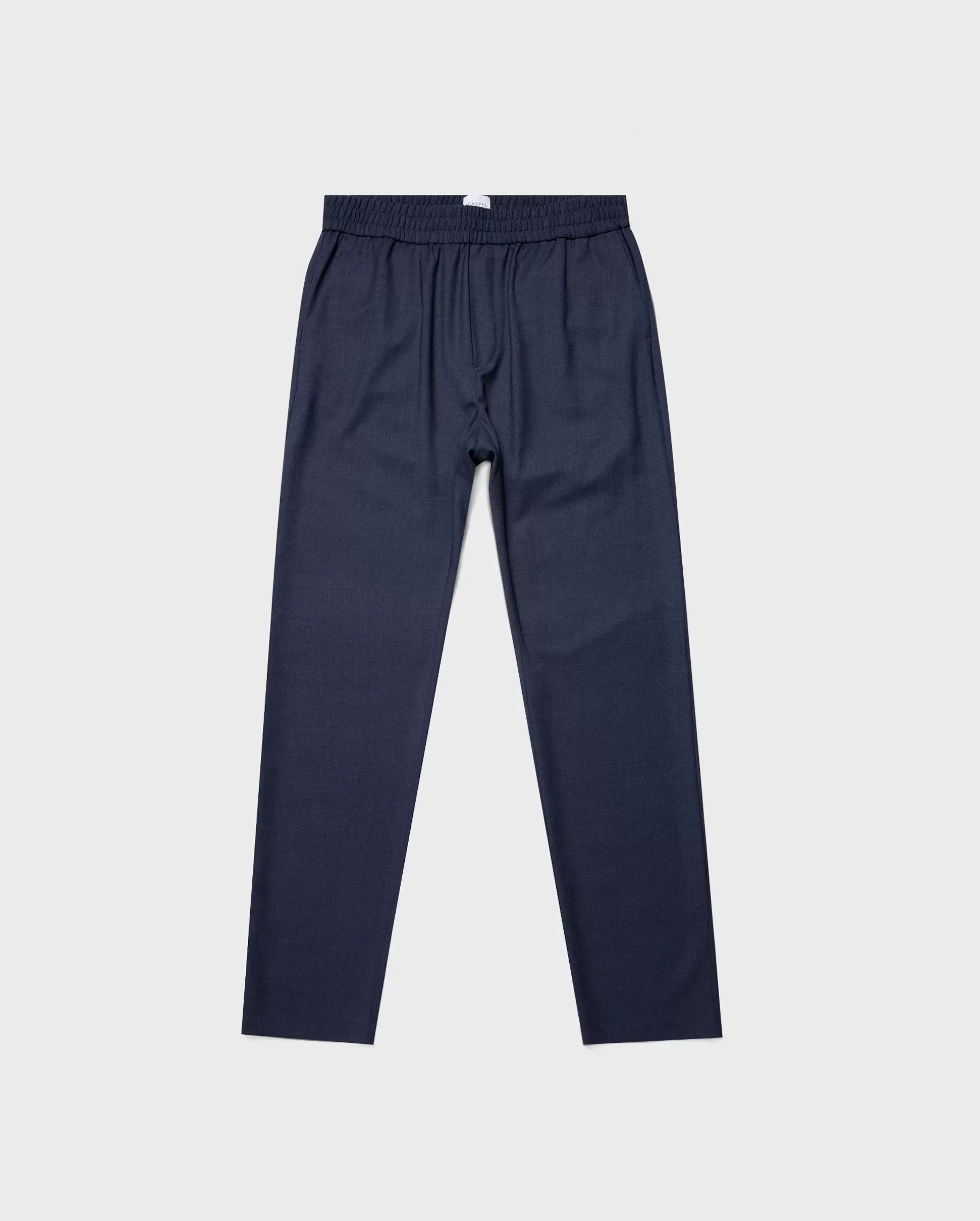 DRAWSTRING TROUSER / BLUE MELANGE