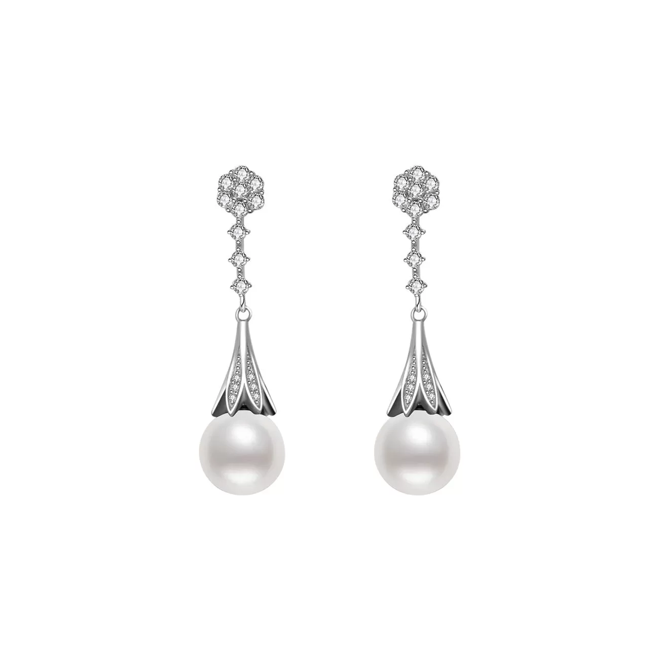 Elegant Freshwater Pearl Earrings WE00538