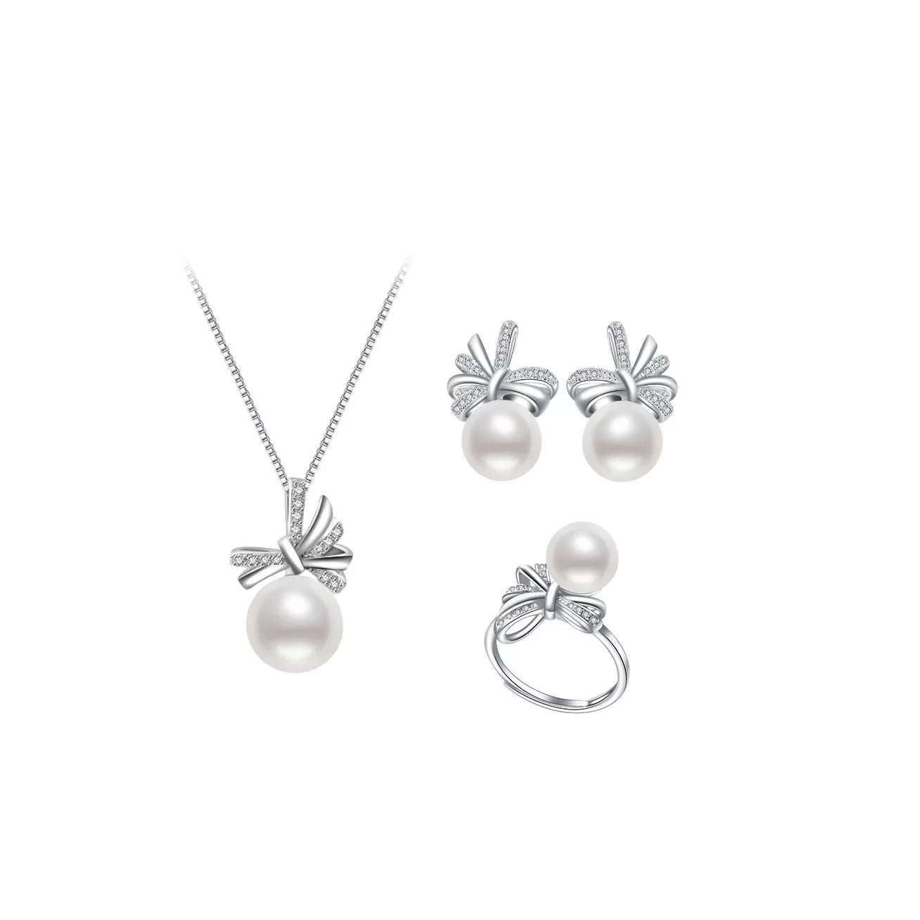 Elegant Freshwater Pearl Set WS00004