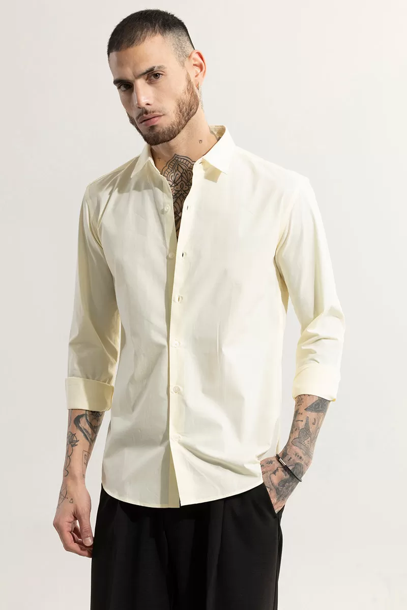 Elegant Monotone Yellow Shirt