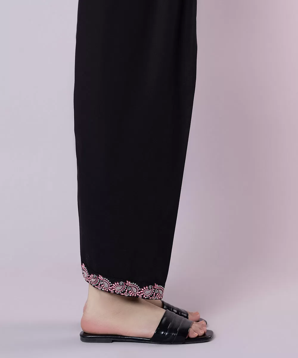 Embroidered Cambric Shalwar