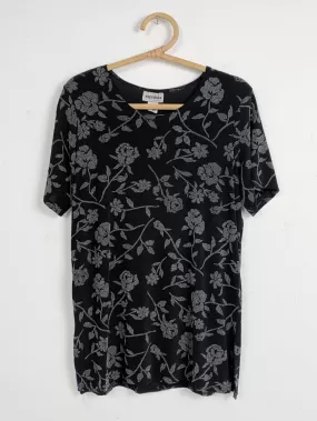 Espressa Midnight Floral Sparkle Tshirt