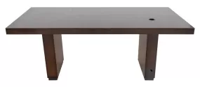 Executive Charcoal Maple Wood Office Desk