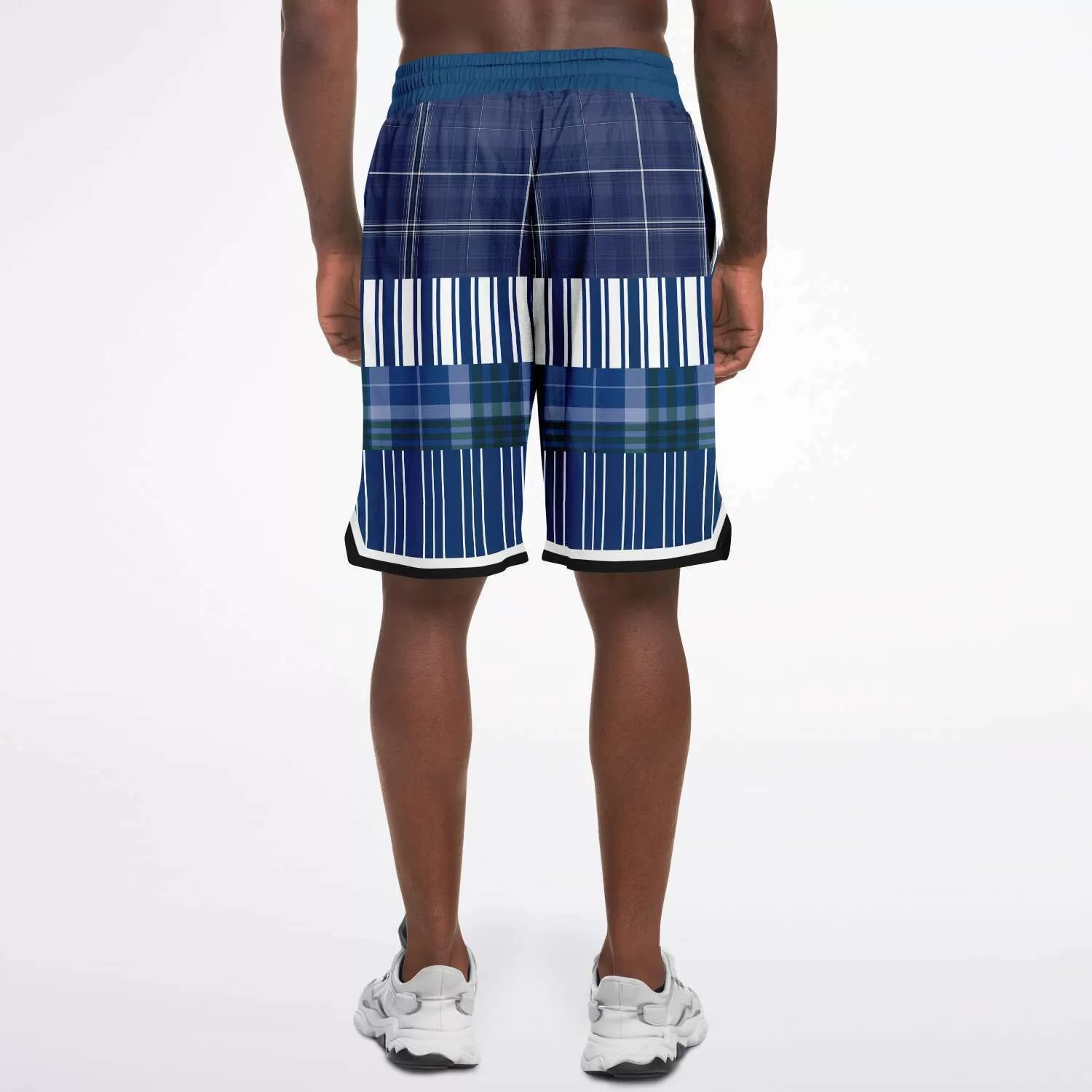 Fair Isle Blue Basketball Shorts