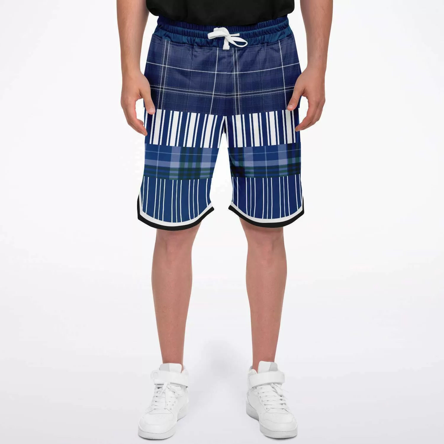 Fair Isle Blue Basketball Shorts