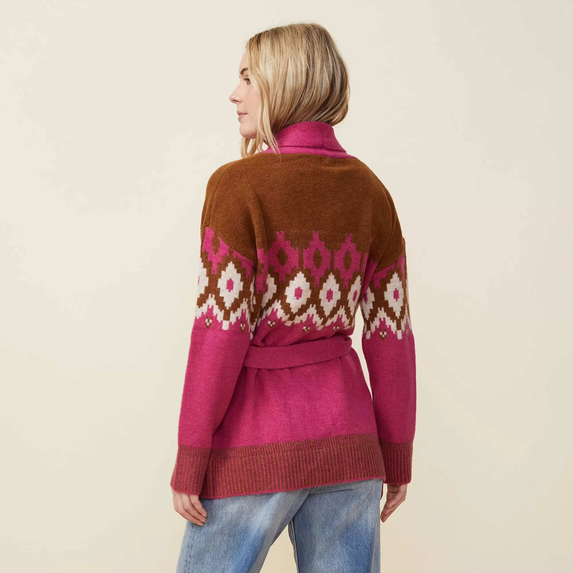 Fair Isle Shawl Cardigan