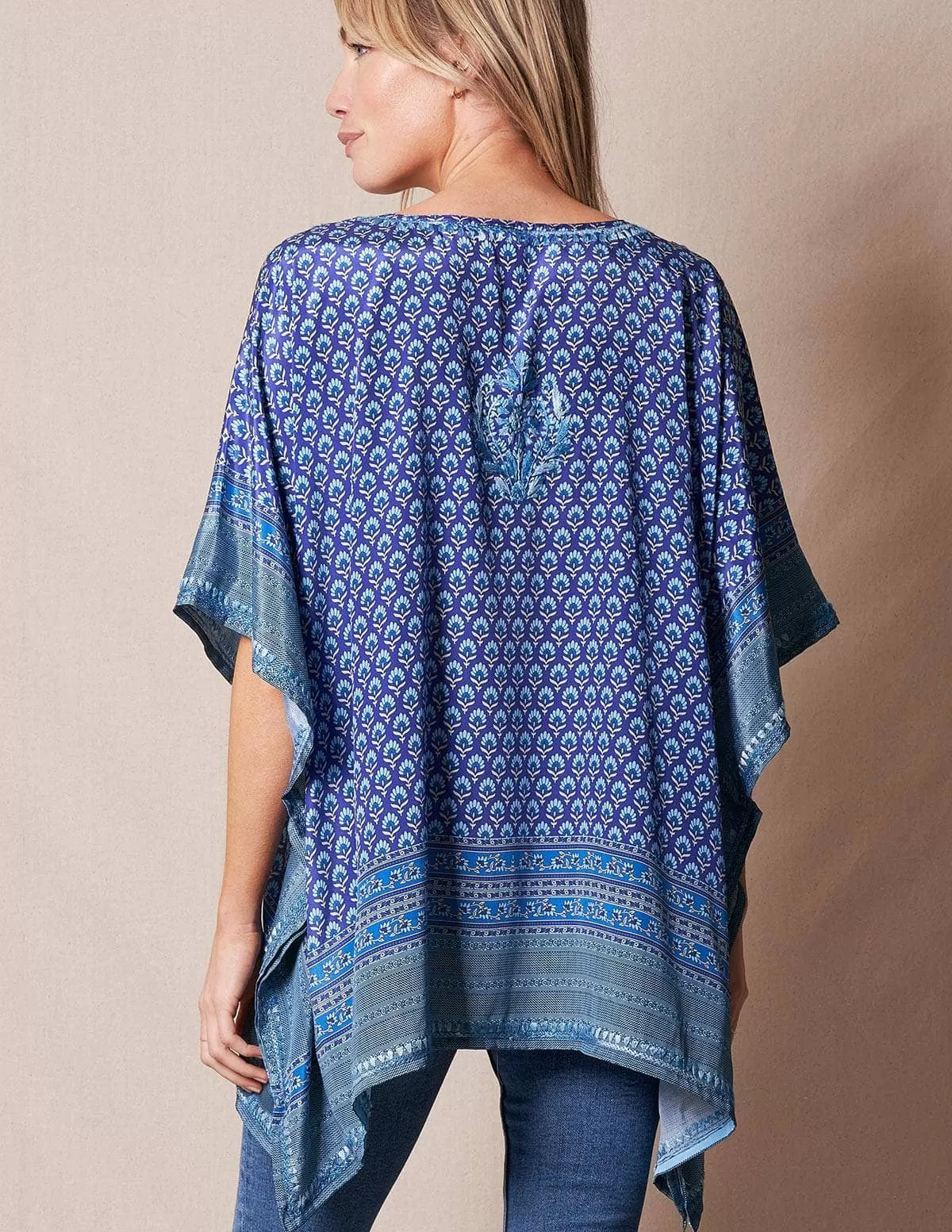 Fair Trade Flowy Tunic - Sapphire