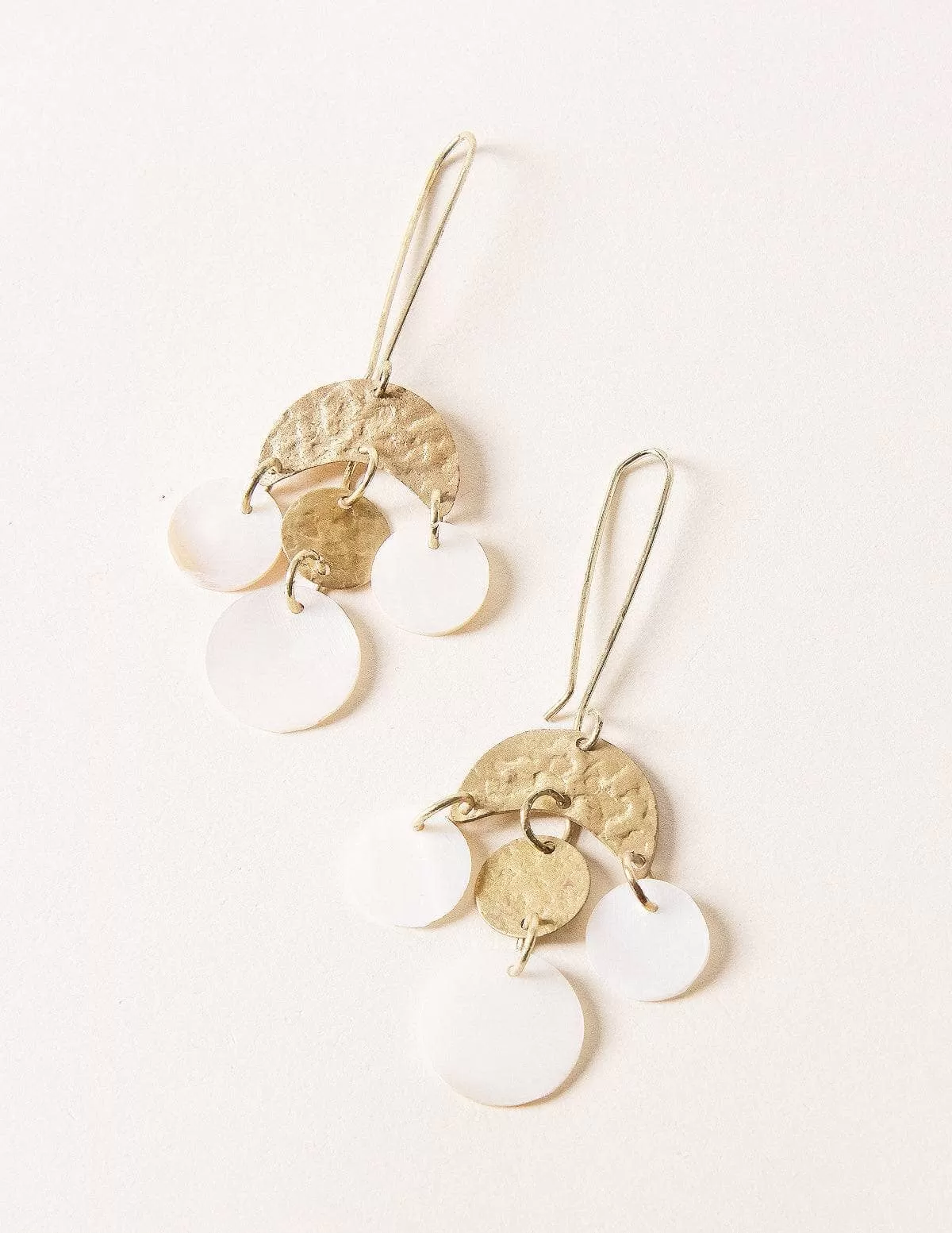 Fair Trade Mother of Pearl Chandelier Earrings