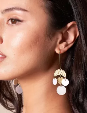 Fair Trade Mother of Pearl Chandelier Earrings